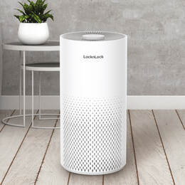 [Áp voucher 10%+Quà tặng] Máy Lọc Không Khí LocknLock 195x195x388mm, 220 - 240V, 50/60Hz, 23W, Cadr 130㎥/H, Coverage 16㎡ - Màu Trắng -  ENP126WHT